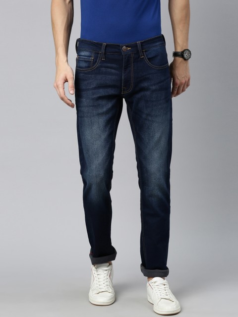 

American Bull Men Blue Straight Fit Light Fade Jeans
