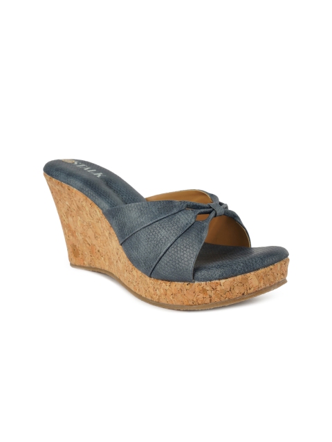 

STALK Blue Wedge Sandals
