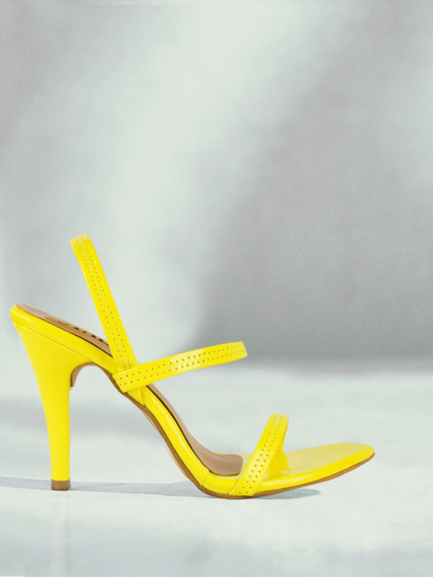 

STALK Yellow Stiletto Heel Sandals