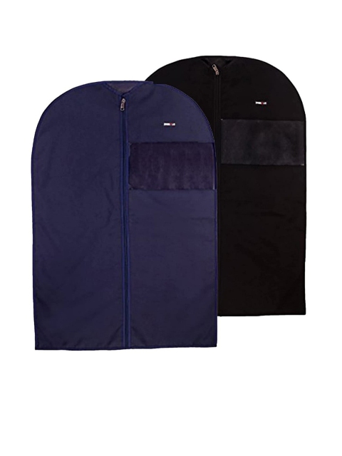 

Bags.R.us Pack of 2 Blue & Black 2.7 Liters Medium Garment Cover