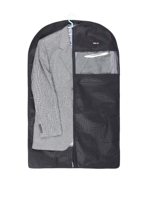 

Bags.R.us Pack of 3 Matte 3.1 Liters Large Suit/Garment Cover, Black