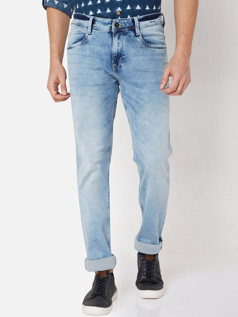 

Mufti Men Blue Heavy Fade Stretchable Jeans