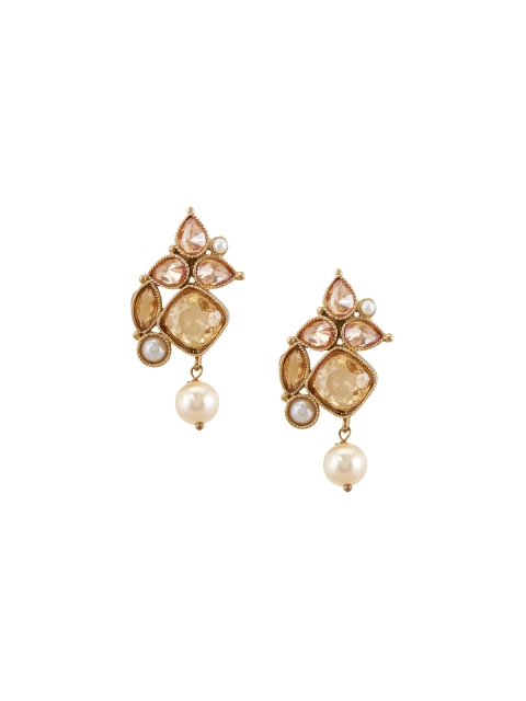

Tipsyfly Gold-Toned Drop Earrings