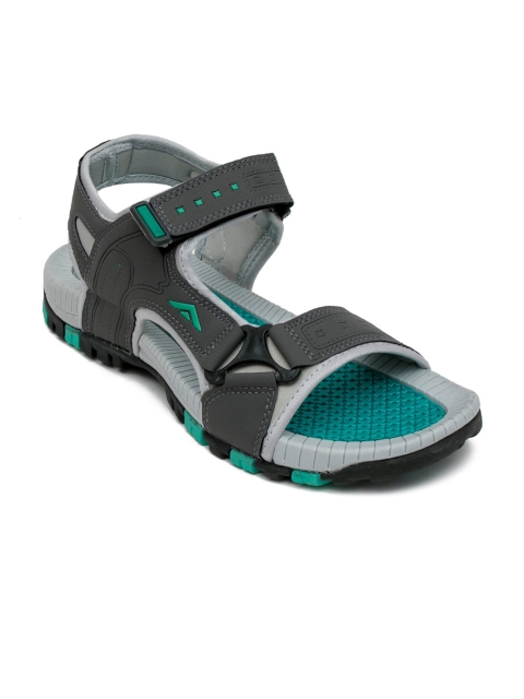 

ASIAN Men Grey Sports Sandal with Cut-outs