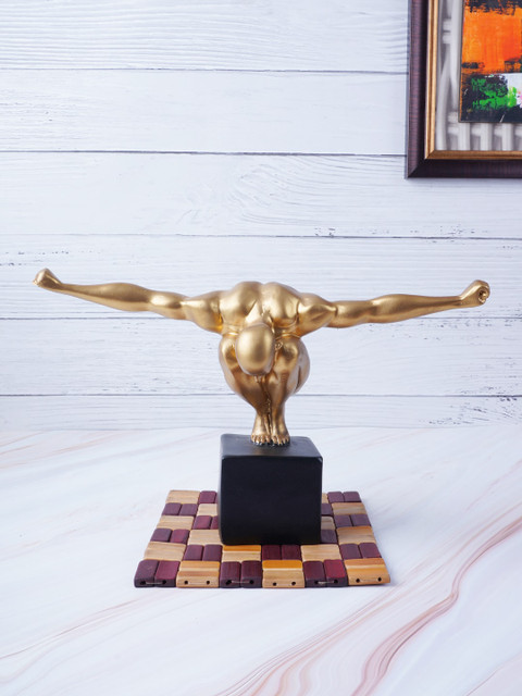 

FASHIYANOO Gold Gymnastic Showpiece