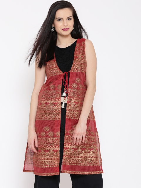 

Global Desi Printed Assorted Ethnic Jacket, Multi