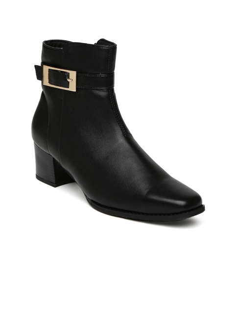 

Inc 5 Women Black Solid Heeled Boots