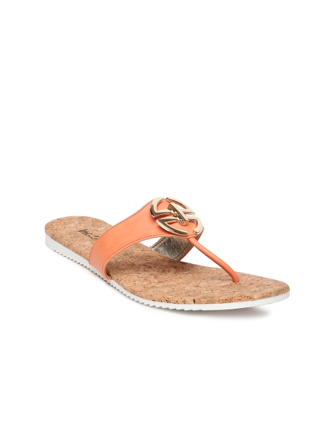 

Inc 5 Women Orange Solid T-strap