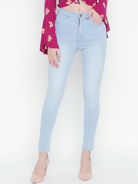 

fungus Women Blue Slim Fit High-Rise Light Fade Stretchable Jeans