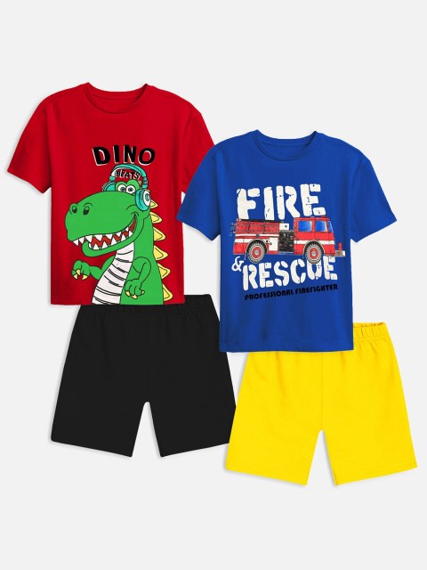 

Trampoline Kids Pack of 2 T-shirts with Shorts, Red