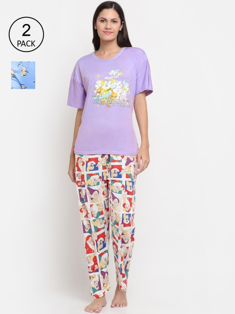 

KLOTTHE Women Multicoloured Printed Night suit, Multi