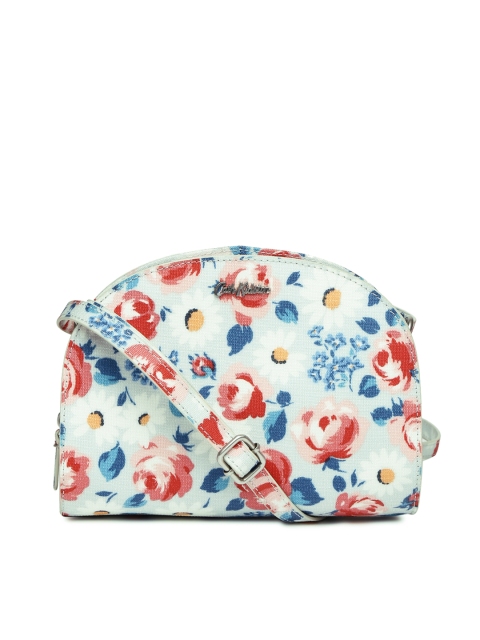 

Cath Kidston Blue & Pink Floral Print Sling Bag