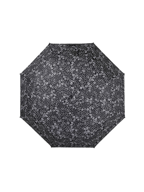 

LOOM LEGACY Black & White Geometric Printed 3-Fold Semi-Automatic Umbrella