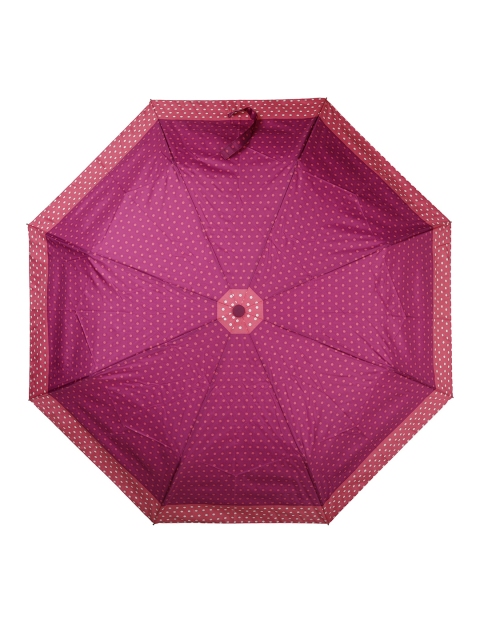 

LOOM LEGACY Magenta & White Printed 3-Fold Semi-Automatic Umbrella