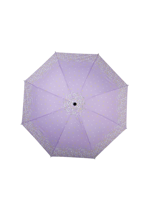 

LOOM LEGACY Lavender & White Floral Printed 3-Fold Manual Umbrella