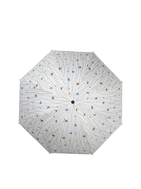 

LOOM LEGACY Cream-Coloured Printed 3-Fold Manual Umbrella