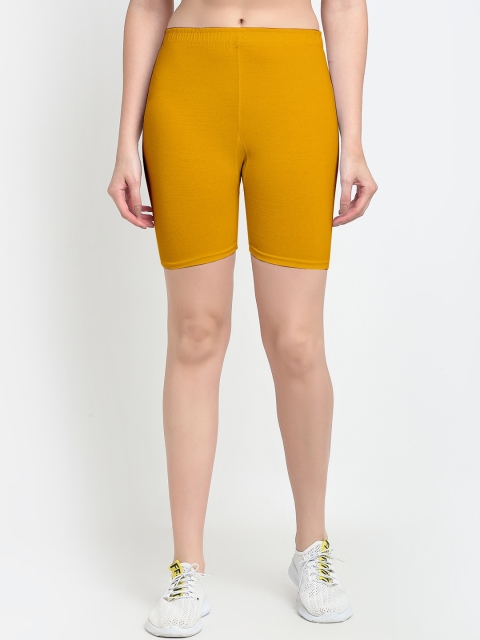 

Jinfo Women Yellow Cycling Sports Shorts