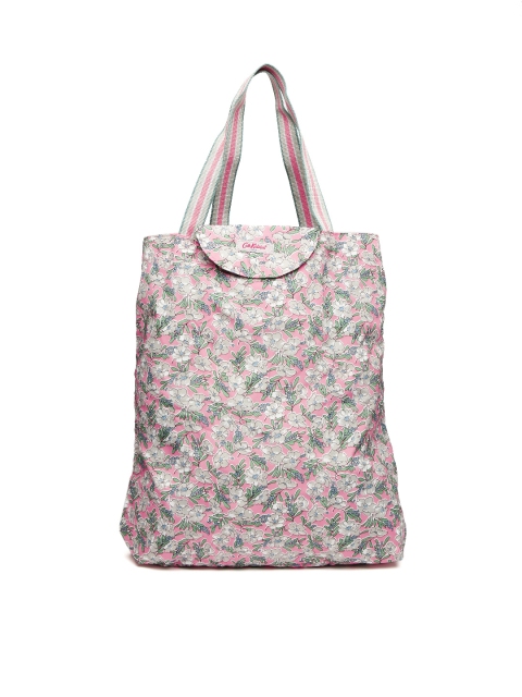 

Cath Kidston Pink Floral Print Foldable Tote Bag