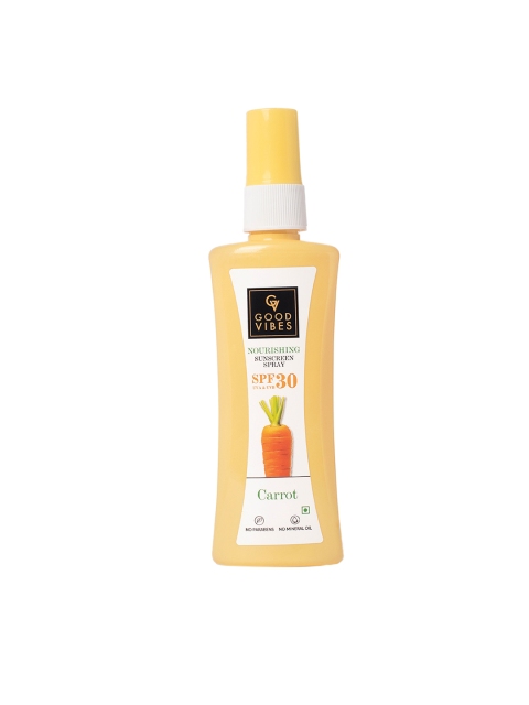 

Good Vibes Nourishing Carrot SPF30 Sunscreen Spray - 100ml, Yellow