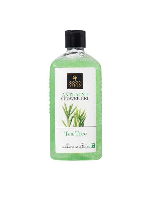 

Good Vibes Anti-Acne Tea Tree Shower Gel - 300ml, Green