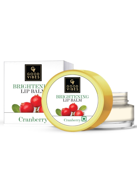 

Good Vibes Brightening Cranberry Lip Balm - 8g, White