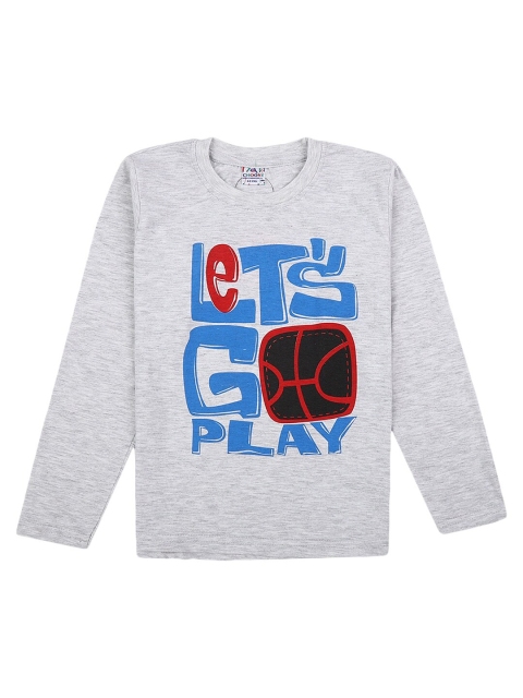 

V-Mart Boys Beige Typography Printed T-shirt