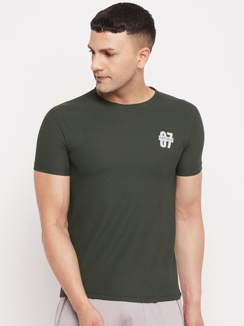 

FirstKrush Men Olive Green T-shirt