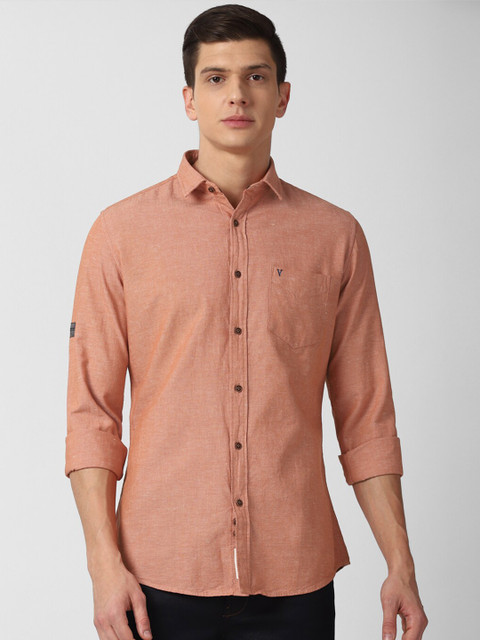 

VAN HEUSEN DENIM LABS Men Rose Slim Fit Cotton Linen Casual Shirt
