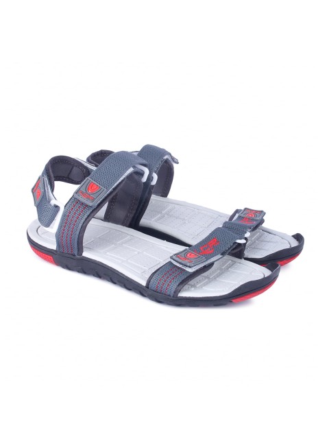 

Lancer Men Grey Solid Sports Sandal