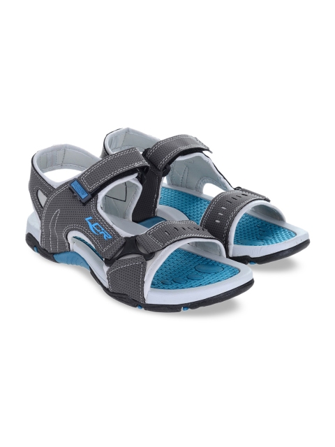 

Lancer Men Grey Solid Sports Sandals