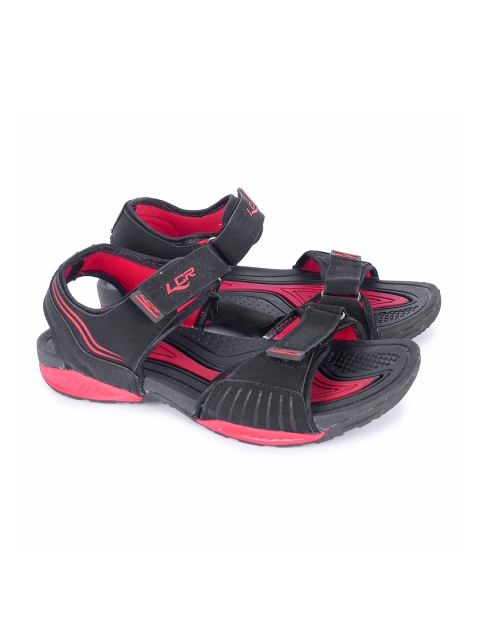 

Lancer Men Black Solid Sports Sandal