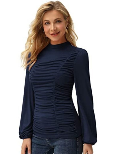 

La Aimee Navy Blue Striped Top