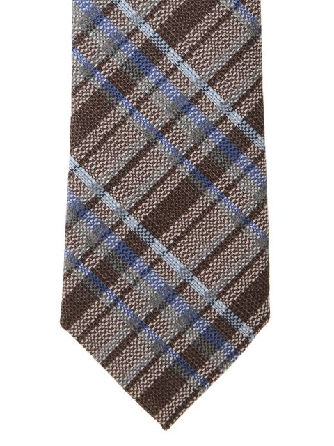 

Alvaro Castagnino Brown & Blue Checked Tie