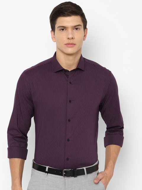 

Louis Philippe Sport Men Purple Slim Fit Striped Casual Shirt