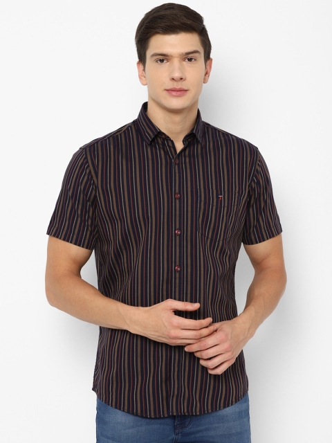 

Louis Philippe Sport Men Navy Blue Slim Fit Striped Casual Shirt