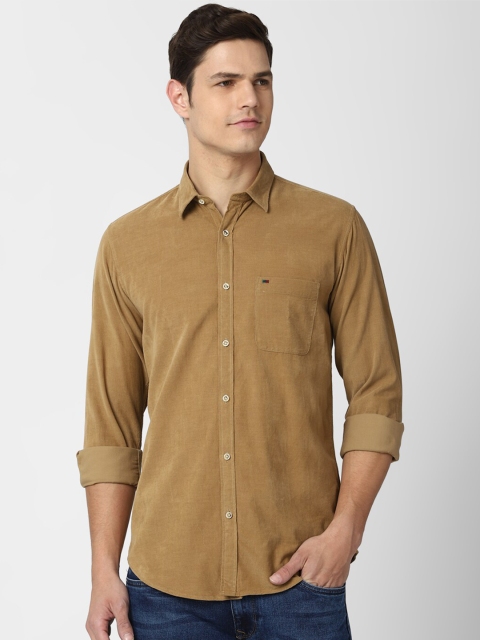 

Peter England Casuals Men Brown Slim Fit Cotton Casual Shirt