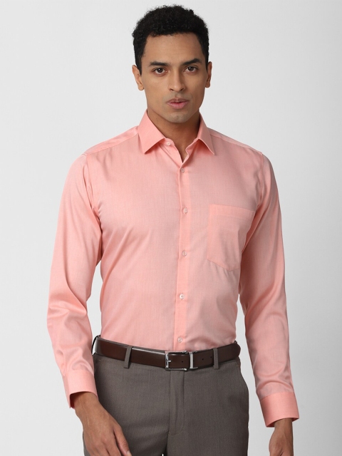 

Van Heusen Men Pink Cotton Formal Shirt