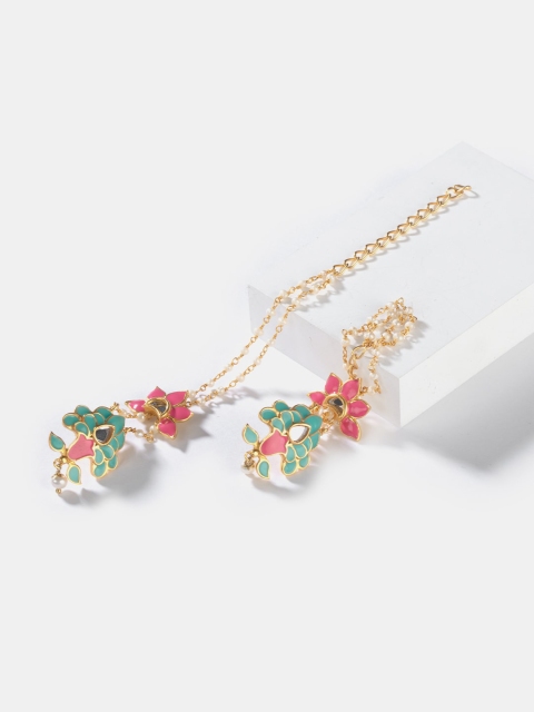 

SHAYA Silver-Toned Contemporary Studs Earrings
