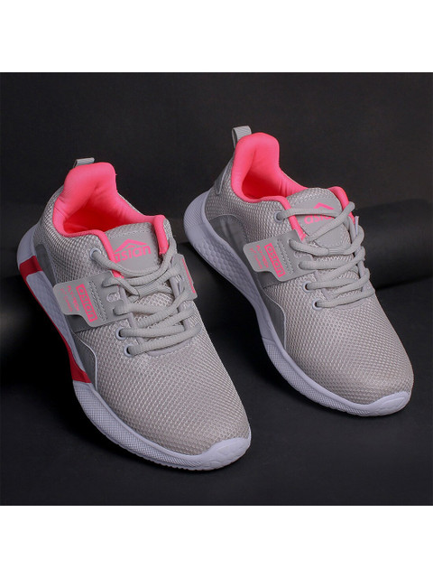 

ASIAN Women Grey Mesh Running Lace Up Shoes