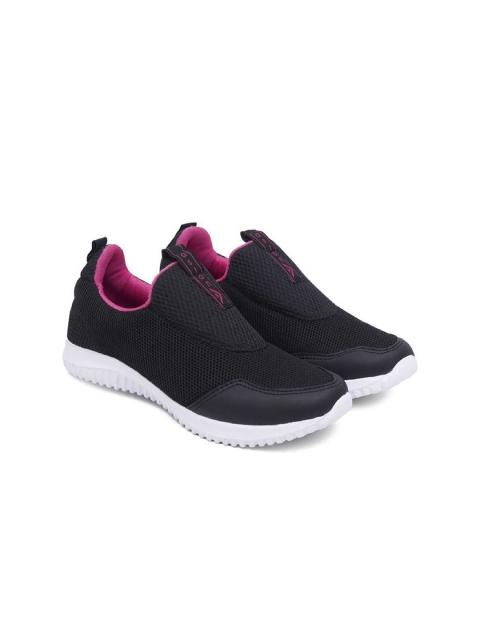 

ASIAN Women Black Mesh Running Slip On Shoes
