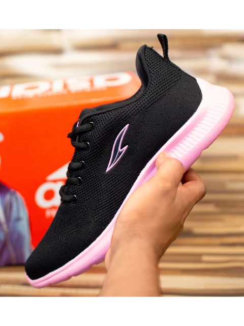 

ASIAN Women Black Mesh Running Shoes