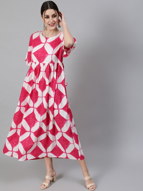

Awadhi Pink Maxi Dress