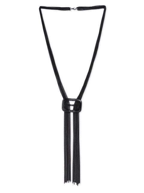 Blisscovered Women Black Metal Necklace