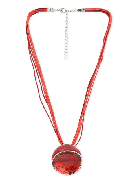 

Blisscovered Women Red & Brown Necklace