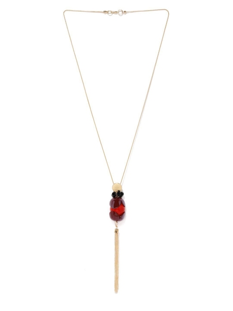 

Blisscovered Gold-Plated & Red Metal Chain