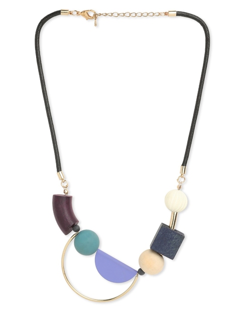 

Blisscovered Black & Brown Beaded Necklace