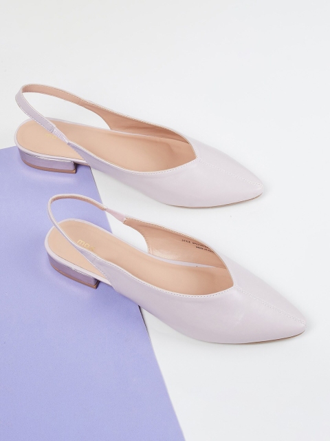 

max Women Purple Solid Ballerinas