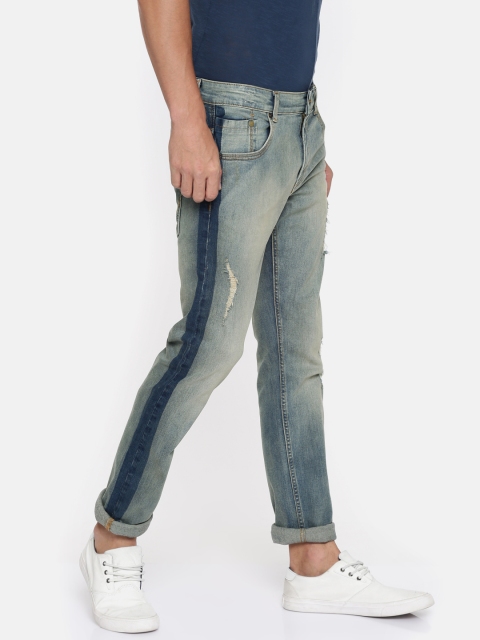 

Jack & Jones Men Blue Slim Fit Low-Rise Low Distress Stretchable Jeans
