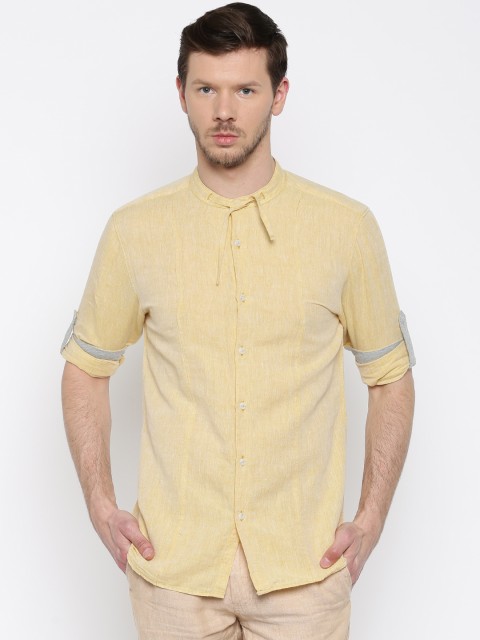 

Jack & Jones Men Beige Slim Fit Solid Casual Shirt