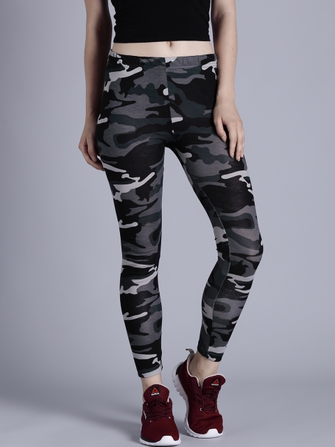

Kook N Keech Black & Grey Printed Leggings